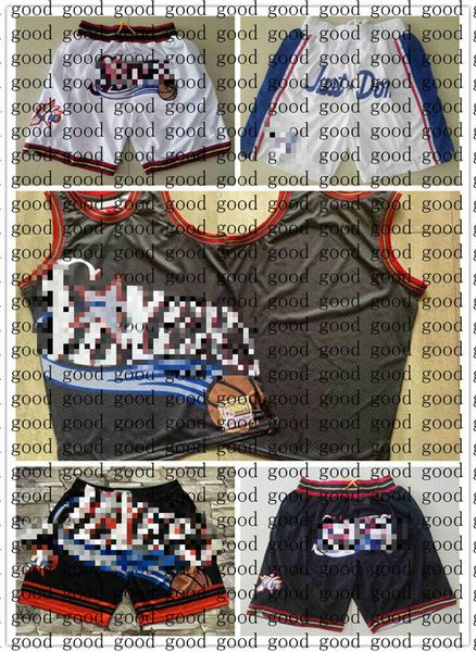 

ben 25 simmons joel 21 embiid philadelphia just don vancouver mesh breathable classic gym basketball shorts 76ers allen 3 iverson, Black