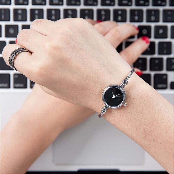 

version creative bracelet simple style korean watch college fashion girl bracelet watch women watch women's style, Slivery;brown