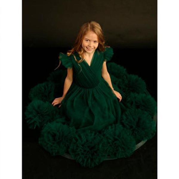 

girl's dresses green little flower girls for weddings baby party frocks children images dress kids poshoot, Red;yellow