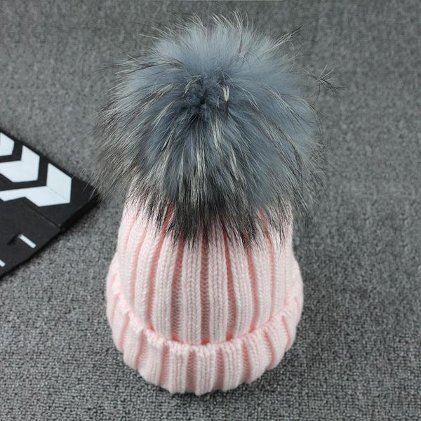 

flb] серый норки болл cap pom poms winter hat для женщин девичьего шерсти hat трикотажная хлопковая шапочки caps марка толстые bbyxze hotst, Black;white