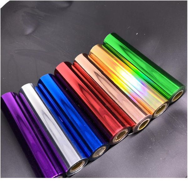 

80m/roll gold silver stamping foil paper rolls for laminator laminating heat transfer on laser printer diy card cra qylimp