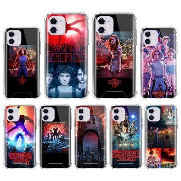 

airbag anti fall capa for iphone 7 8 11 pro max xs x xr 6 6s plus se 2020 mobile carcasa coque tv show stranger things