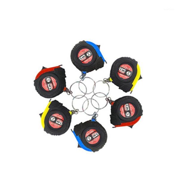 

mini tape measure retractable pocket ruler retractable ruler tape measure key chain mini pocket size metric 1m random color1