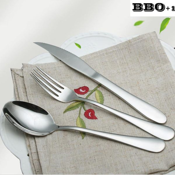 

3pcs style dinnerware quality good sets home set kitchen modern fork new cutlery knife steel dinnerspoon stainless bbynga lipper