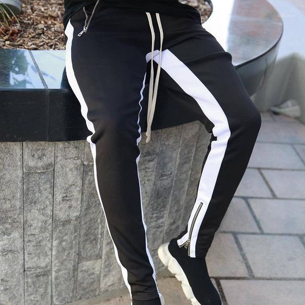 

fitness pants men new winter sport leisure training jogging small foot pants harajuku fashion streetwear men black1, Black