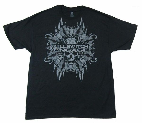 

killswitch star skulls black t shirt new official band shirt1, White;black