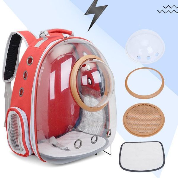 

cat carriers,crates & houses carrier bag breathable transparent space cats box cage puppy backpack small dog pet travel handbagpb9141