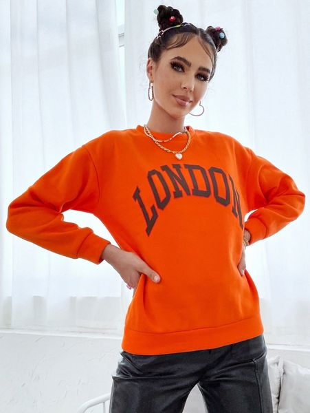 

letter graphic thermal lined pullover t64y#, White;black