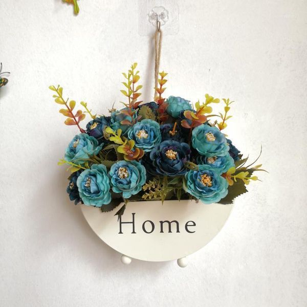 

artificial flowers rose hydrangea hybrid bouquet silk fake flower autumn decoration diy home garden wedding decor1