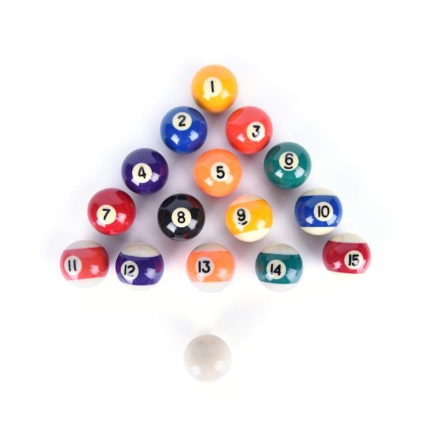 

new 38mm practice pool balls full set resin billiard training ball table balls cue ball for kids children
