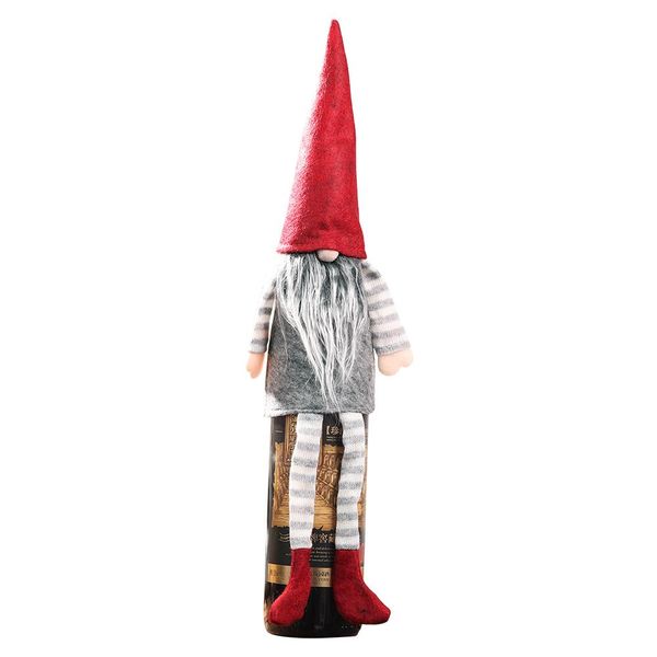 

luanqi natale 2020 рождественский гном безликие куклы холдинг вина набор gnome санта-куклы новогодние украшения для дома столовый yxlwfk xhh