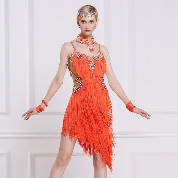 

new national standard new women latin dance dress ladies flamengo tango dress rumba/chacha l161671, Black;red