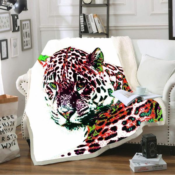 

3d digital printÂ cheetah close up view soft cozy fleece blanket throwÂ blanket for beds sofaÂ thicken plush jungle animalÂ series1