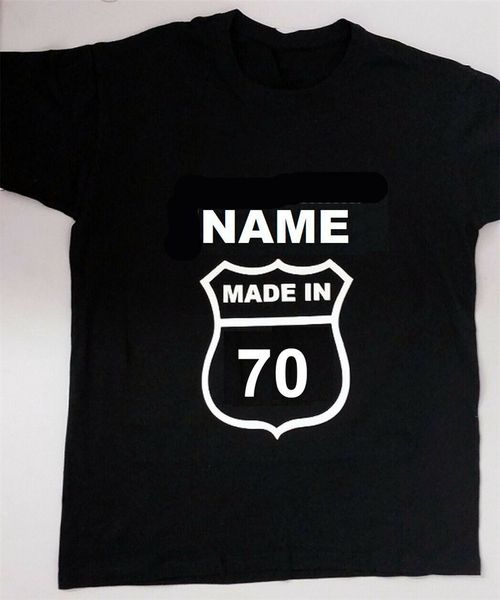 

made in 1970 50th birthday personalised t shirt american highway sign style 2020 men clothes tee shirt sport hooded sweatshirt hoodie
