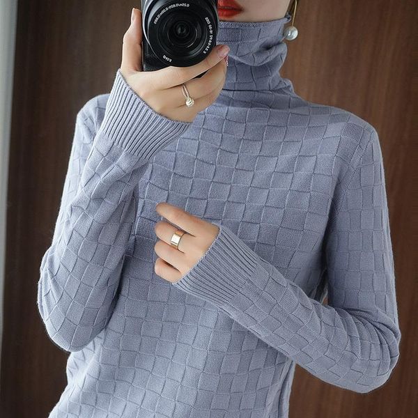 

2021 new turtleneck pull hiver femme women sweater winter warm female thick christmas sweaters knitted pullover iikg, White;black