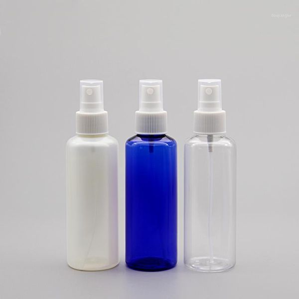 

30pcs/lot 150ml portable blue/pearl white/transparent perfume atomizer hydrating spray bottle makeup tools1