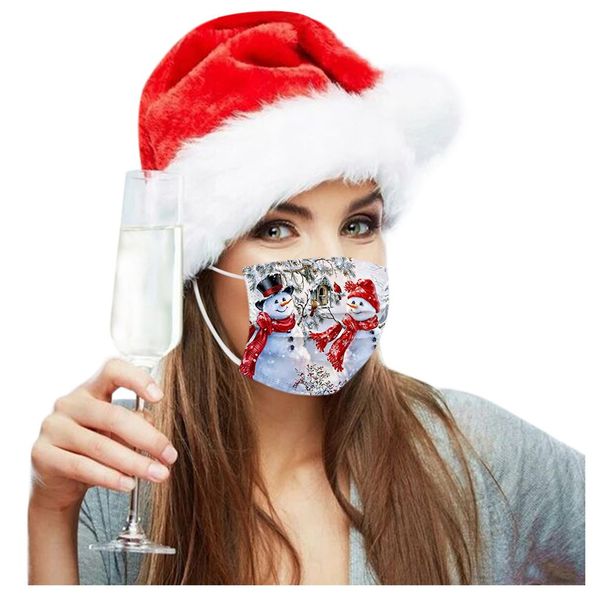 

50pcs printed christmas wholesale mask face disposable masks fast delivery mascarilla masker