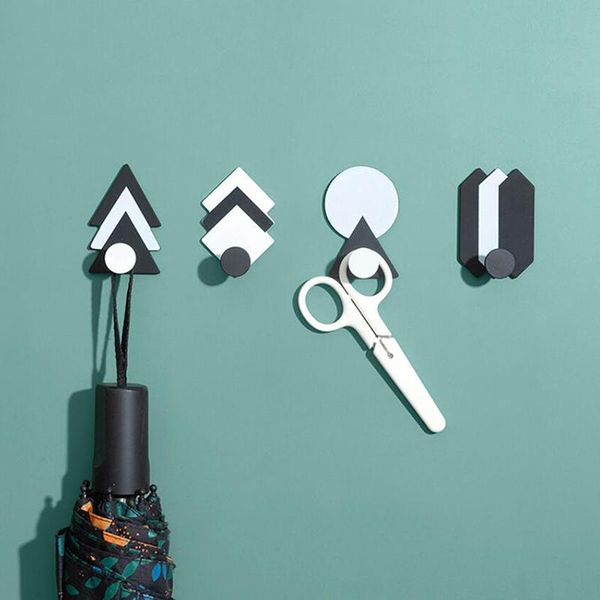 

hooks & rails nordic style coats hats towels keys holder cloth hanger iron multifunction wall mounted home decorative