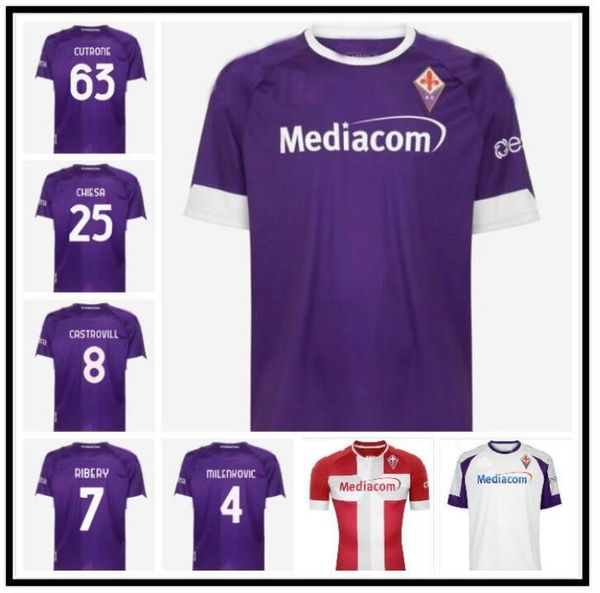 

2020 2021 acf fiorentina soccer jerseys ribery prince boateng simeone pezzella chiesa custom florence home away kids football shirt, Black;yellow