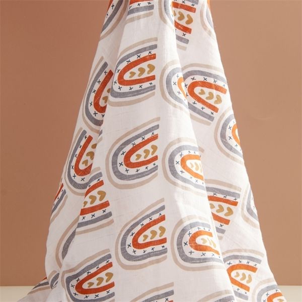 

happyflute /set muslin baby swaddle blankets for boys and girls 100% premium muslin cotton baby blanket 120* lj201014