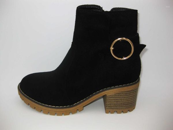 

women boots girls fashion boot women fall boots heel booties and ankle1, Black