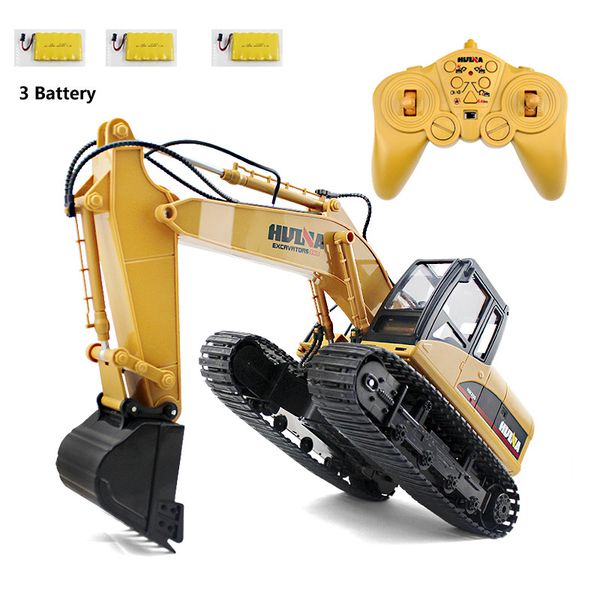 HuiNa Toys 15 canali simulazione RC escavatore giocattoli per bambini ragazzi RC camion giocattoli regali RC ingegneria auto Rock Crawler LJ200918