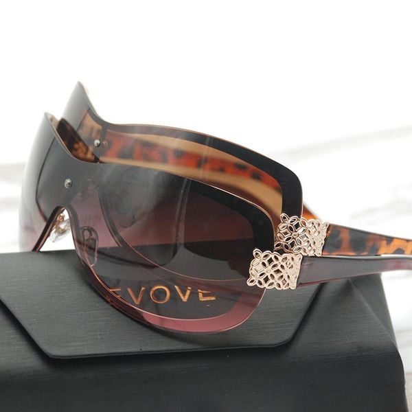 

sunglasses evove fashion women's one-piece sun glasses for woman ladies elegant female shades anti reflection case free, White;black