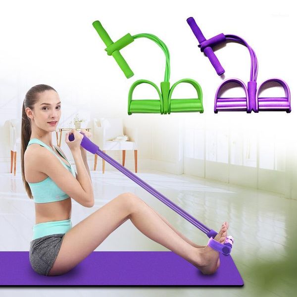 

resistance bands yoga pedal elastic latex foot explander sit-up pull ropes gym fitness equipment pilates home workout1