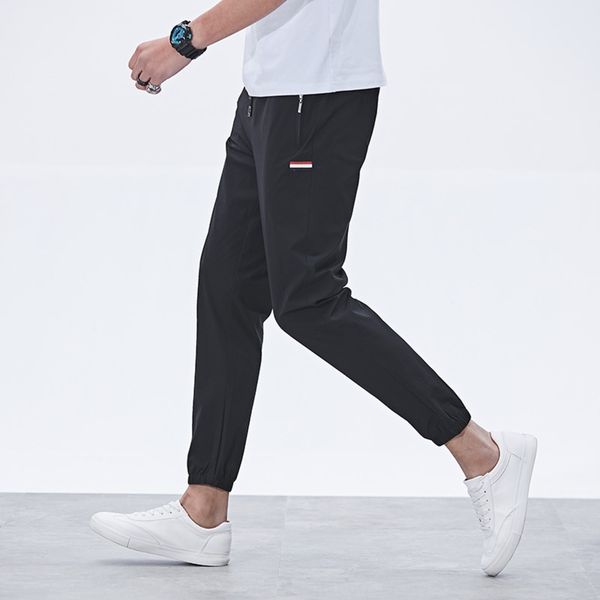 

новые летние мужская большой размер четыре сторона эластичного capris тонкого мужские быстро сухой работает брюки случайное pantstrousers сл, Blue