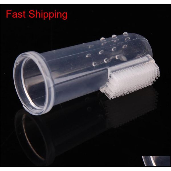 

finger toothbrush dog brush breath double head teeth care dog cat cleaning toothbrushes fo qylzil sports2010