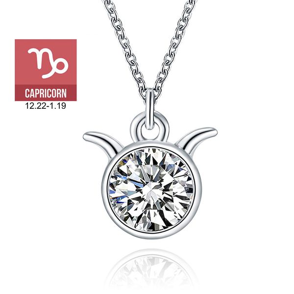 

varole capricorn constellations necklace& pendants women chain adjustable necklaces fashion jewelry birthday gift