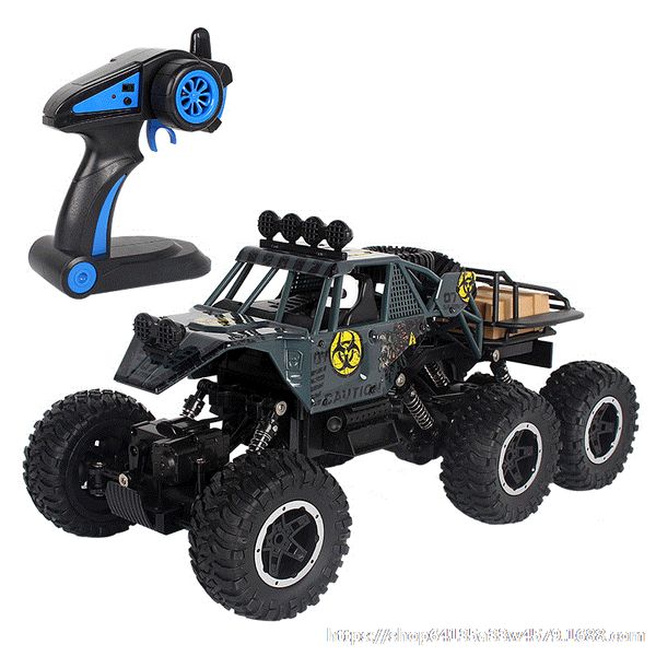 

big size 1:10 6wd rc car 2.4g remote control rc car toys buggy 2020 high speed truck off-road climbing vehicle toy