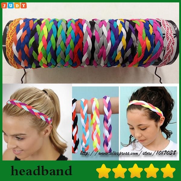 

baseball softball sports headbands set elastic nylon for girls braided mini non slip hairbands stay in place keep your focused