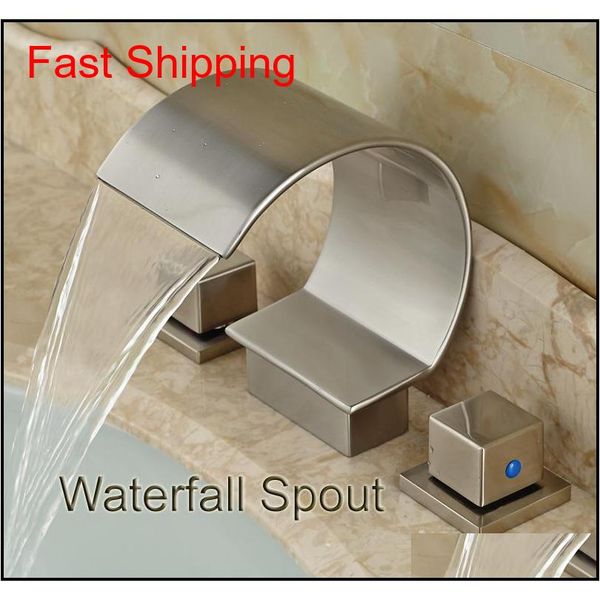 

dual square handles bathroom basin faucet deck mounted sink mix qylyos toys2010
