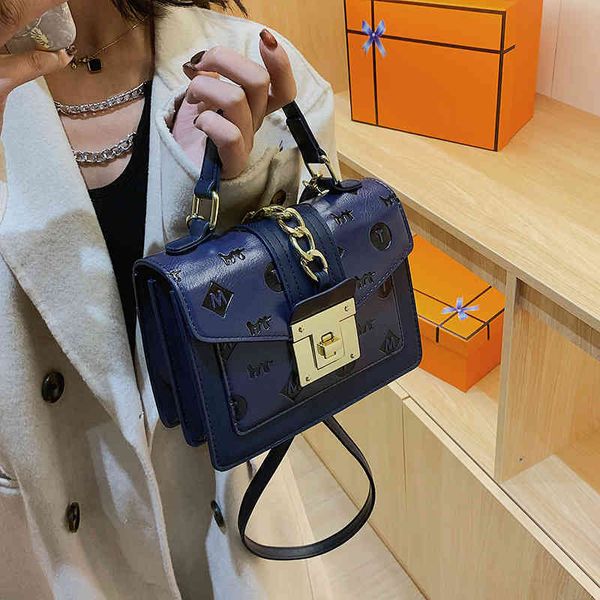 

2022 factory outlet embossed small square super fire versatile shoulder korean version high-capacity portable messenger bag ins ndeh