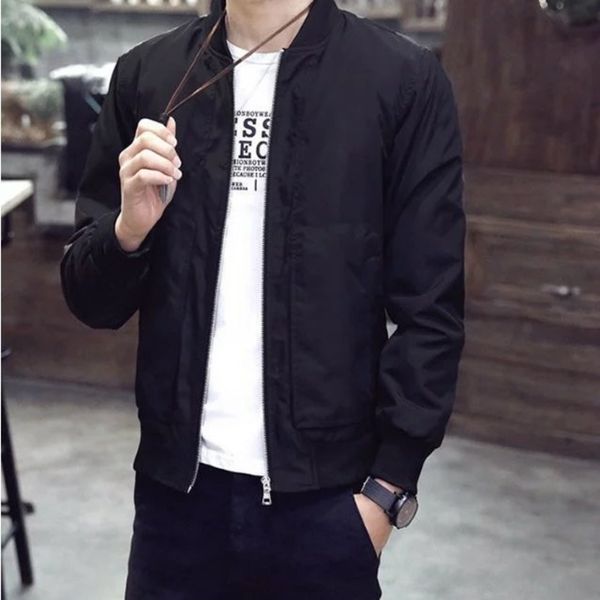 

8hnp7 solid zipper color sweater simple autumn sweater coatbusiness spring coat autumn dad and men's casual coat mature mujaf, Black