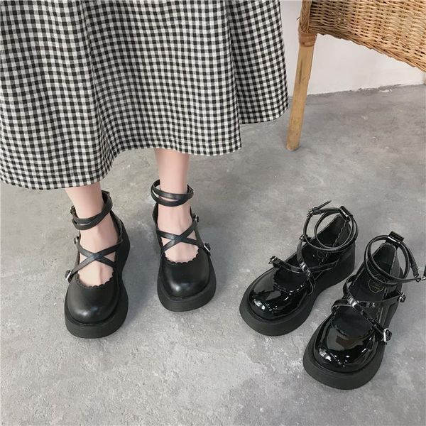 

2021 sandals black shoes for women all-match mary jane wedge shallow mouth summer heels round toe women's beige retro