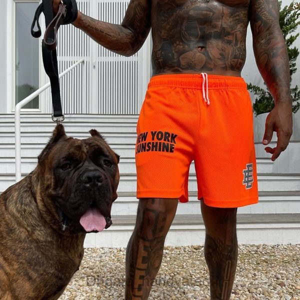 

eric emanuel shorts ee men's casual basic short newyork city skyline women fitness exercise breathable mesh basketball football sports, White;black