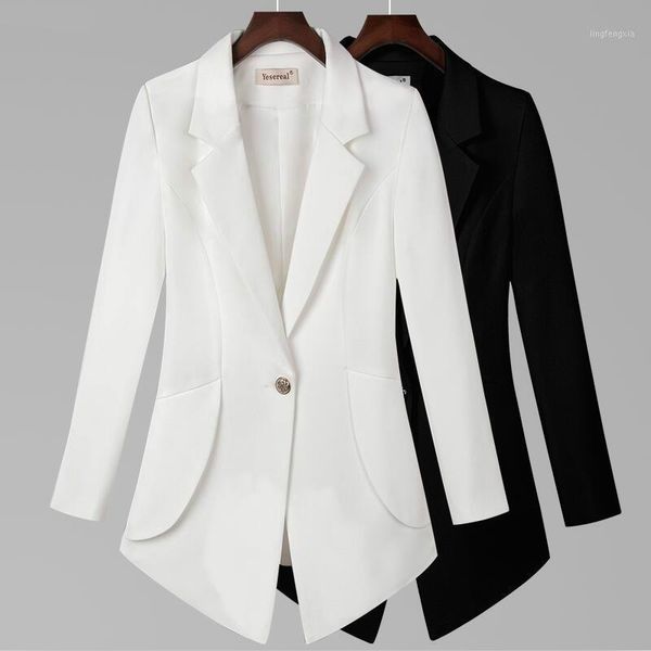 

spring and autumn blazers female outerwear black oaired plus size 6xl blazer women suits new suit women clothing short slim1, White;black