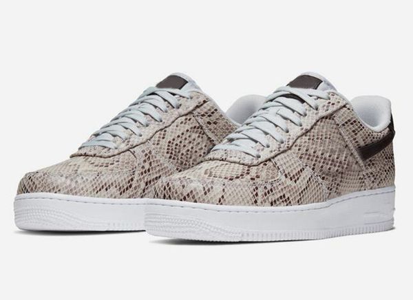 

2021 new low snakeskin running shoes for women mens sneakers trainers ones sports des chaussures zapatos 36-45