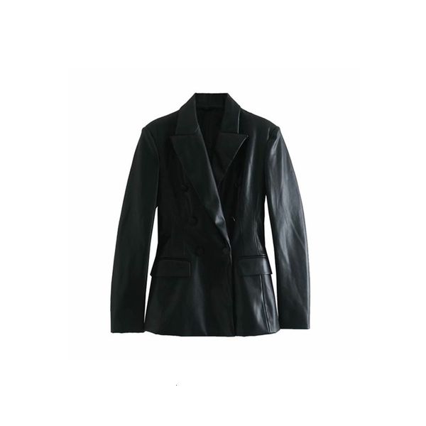 

2021 autumn new all-match thin waistband casual fashion black streetwear vintage female cool plutonium jacket yo80