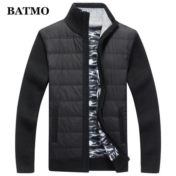 

batmo 2021 new arrival autumn sweaters men,men's sweatercoat ,plus-size -xxxl,9806, White;black