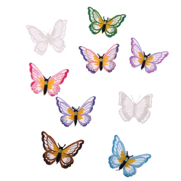 

double-deck 9pcs embroidery sewing applique patch clothes/bag/hat patch