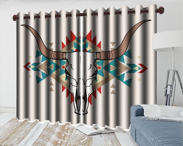 

modern animal beautiuful window 3d curtain european style animal head living room bedroom kitchen window blackout curtain