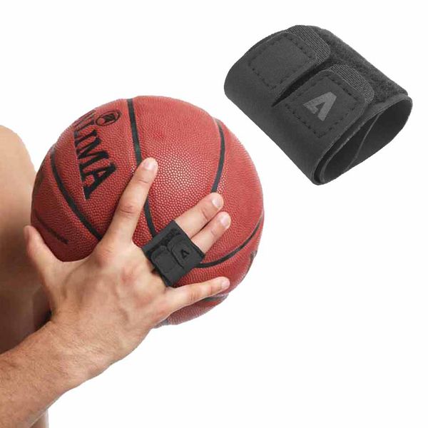 

gobygo 1pcs finger splint wraps adjustable finger brace guards for arthritis sport support sleeves protector, Black;red