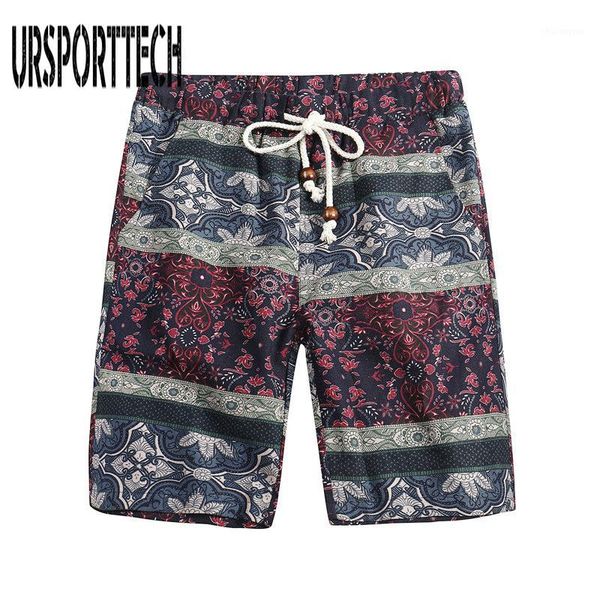 

2018 men summer funny beach shorts new men's bermuda shorts fashion casual loose straight floral pattern praia1, White;black
