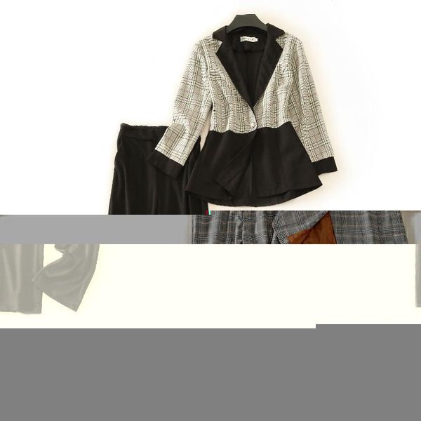 

new women blazer two piece sets long sleeve blazer coat straight leg pants office lady suits formal two piece set p134, White