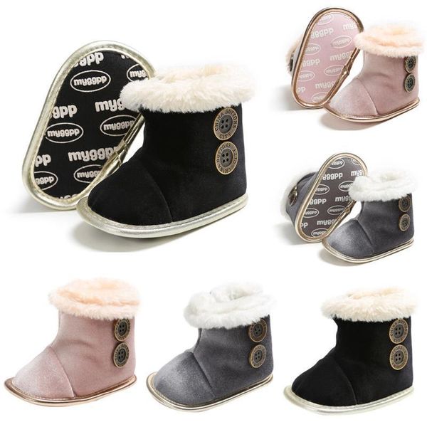 

first walkers 2021 baby girl boys shoes slip-on solid metail decoration kid shoes1