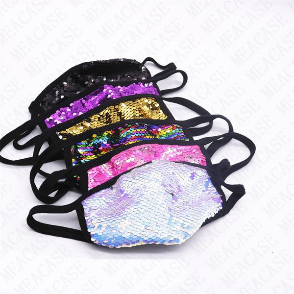 

trendy face 2021 designer washable sequins mask cotton fabric sunproof dustproof mouth cover breathable summer facemasks d72101