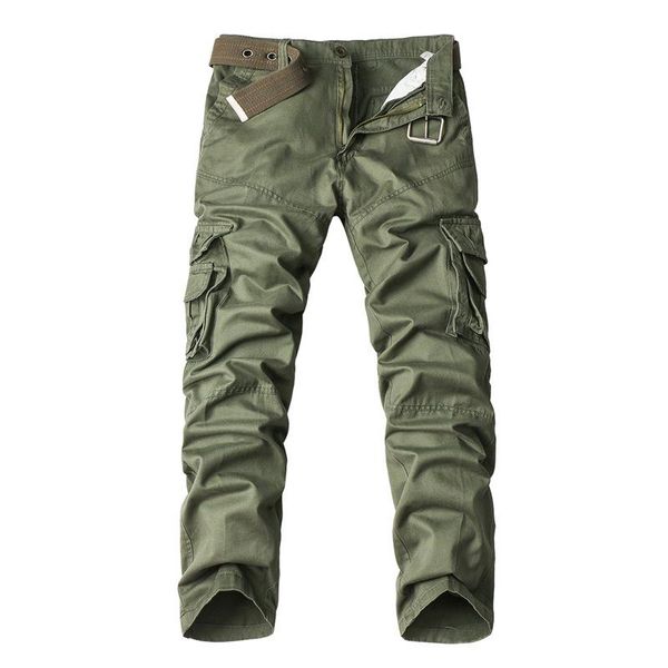 

outdoor pants taoxiaolu 2021 mens tactical cargo printed overalls casual army straight trousers many pocket, Black;green
